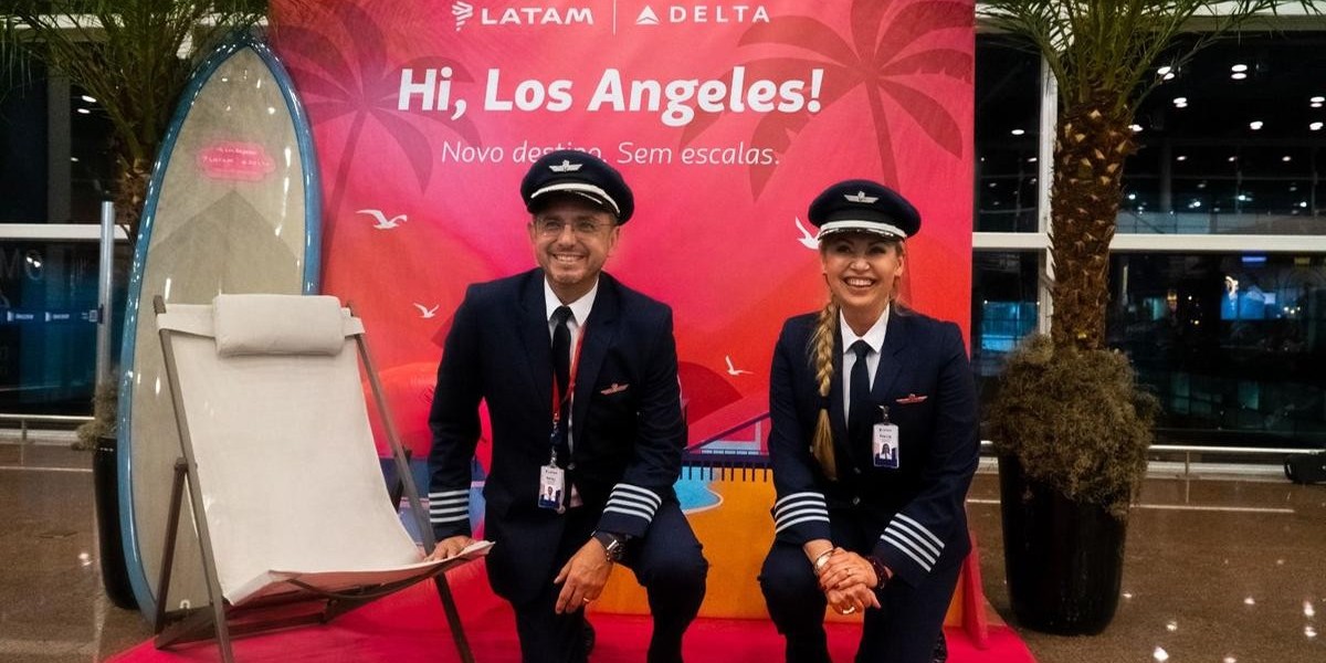 Piloto de aeronave de Maceió comanda o primeiro voo da LATAM Brasil para Los Angeles